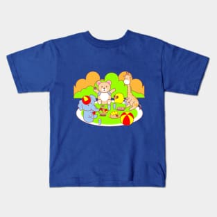 Baby Animals Playing Together Kids T-Shirt